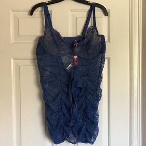 Adore Me Blue Lace Nightgown